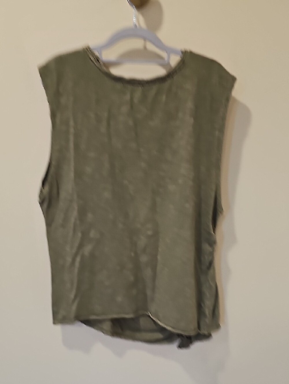 Anthropologie Pilcro Bias Smocked Tee; EUC; Size XL; Color: Moss - Picture 5 of 7